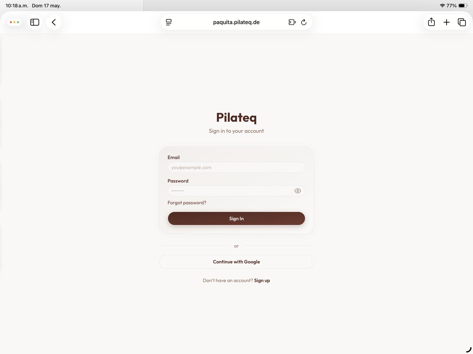 Pilateq — Buchungssystem für Boutique-Pilates-Studios — 1 / 7